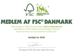 Safco er medlem af FSC® Danmark
